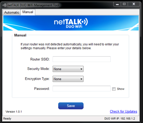 DUO WiFi Management Tool Manaual